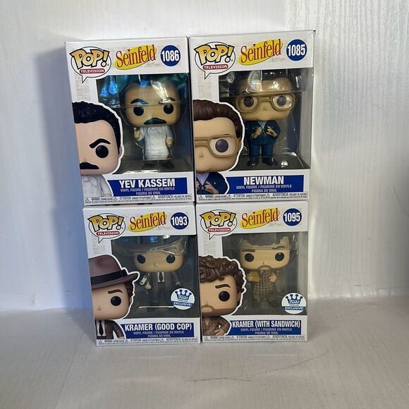 Funko Pop! Television Seinfeld 1093 Kramer #1086 Yev Kassel. #1095 Kramer #1085 - Picture 1 of 9